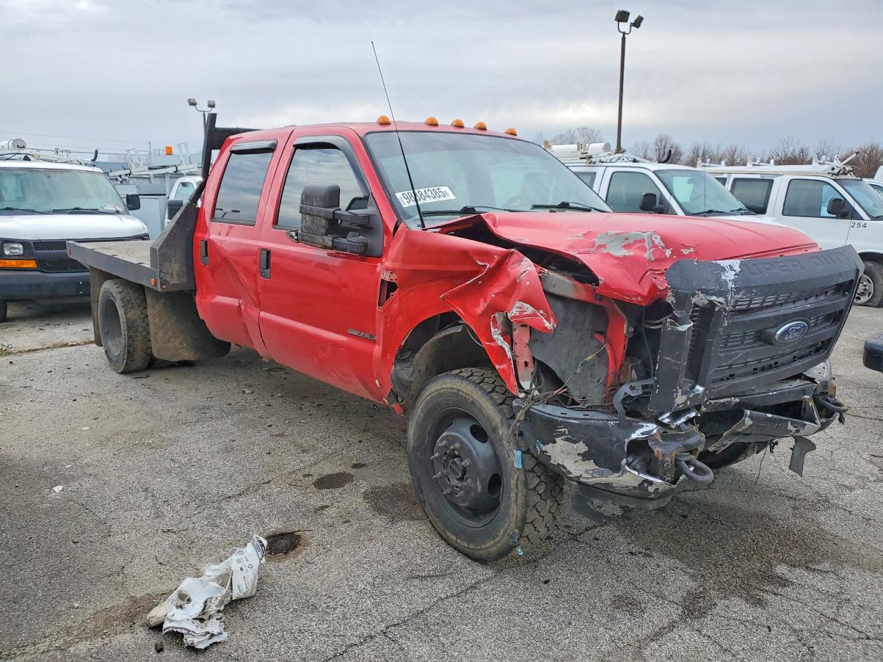 2002 FORD F350 SUPER DUTY FLATBED TRUCK photo 4