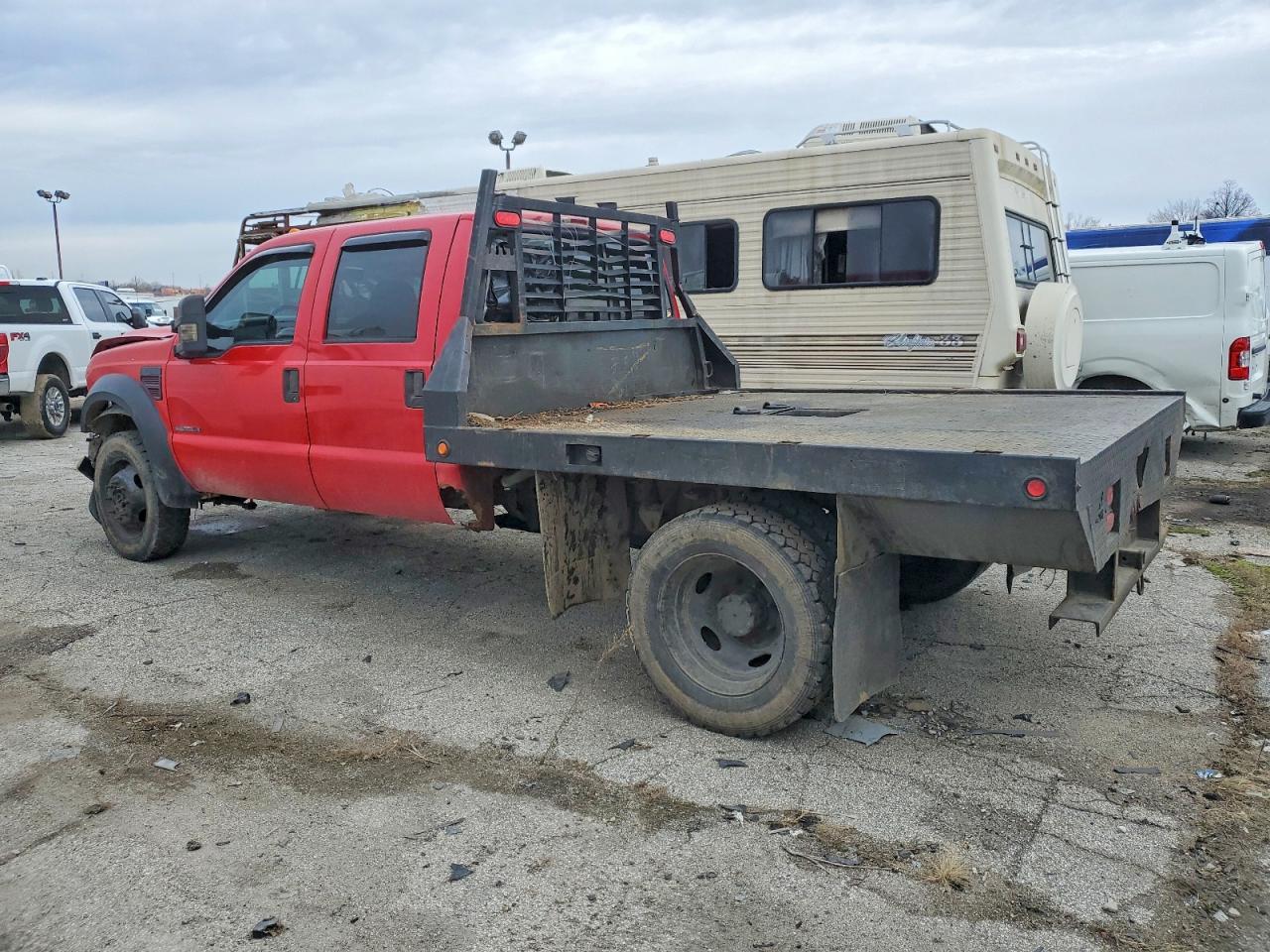 2002 FORD F350 SUPER DUTY FLATBED TRUCK photo 2