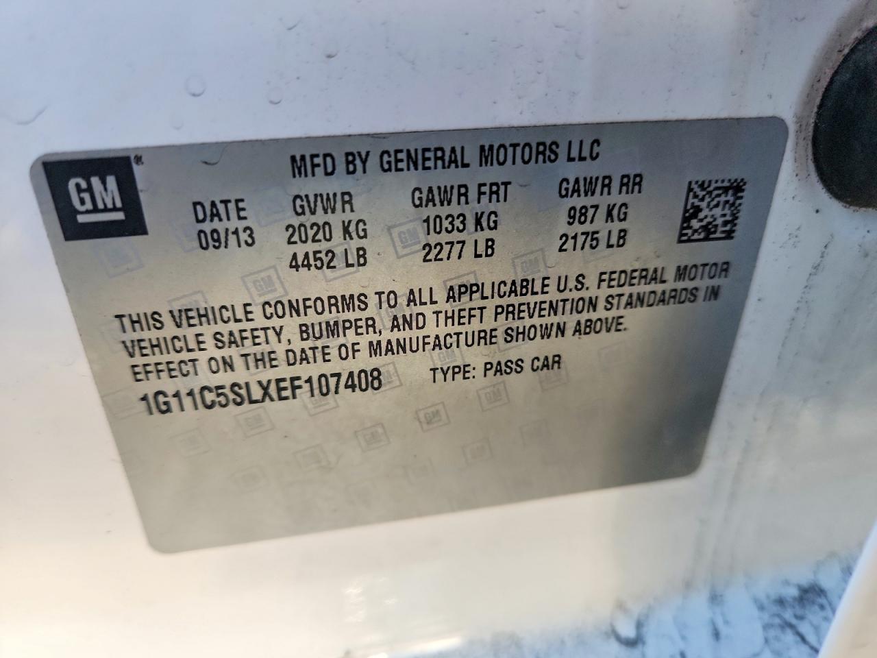 2014 CHEVROLET MALIBU 1LT photo 25
