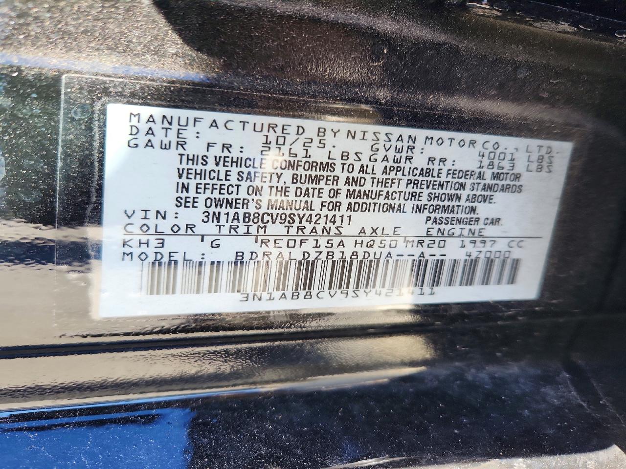 2025 NISSAN SENTRA SV photo 12