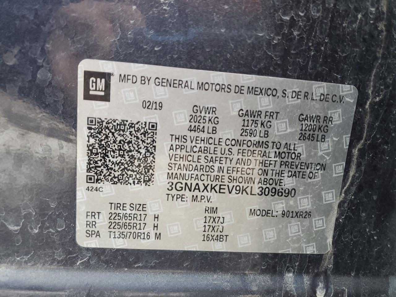 2019 CHEVROLET EQUINOX LT photo 37
