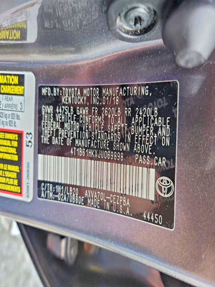 2018 TOYOTA CAMRY XSE photo 23