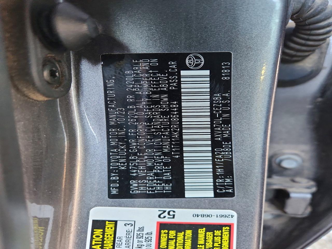 2024 TOYOTA CAMRY SE photo 13
