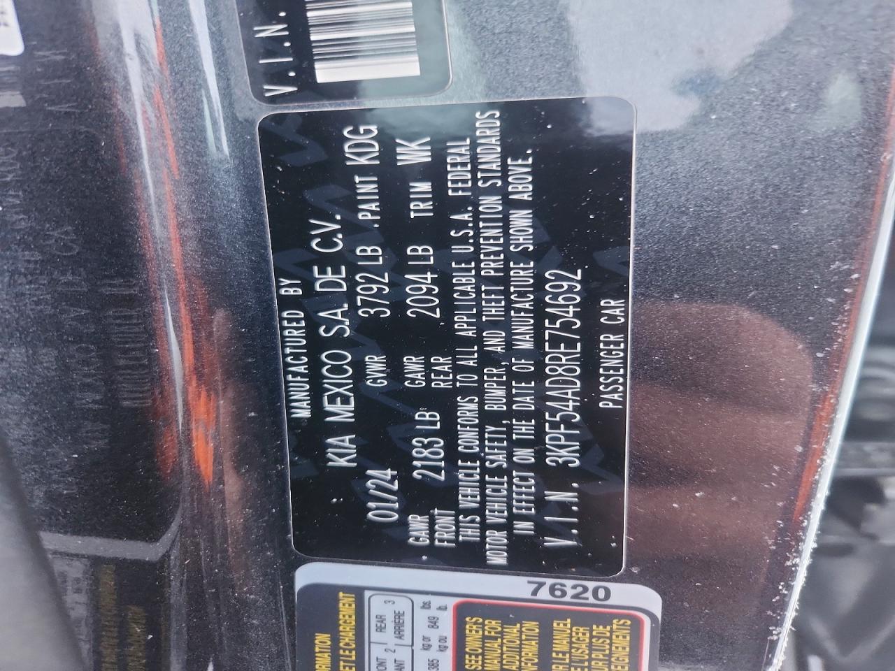 2024 KIA FORTE GT LINE photo 13