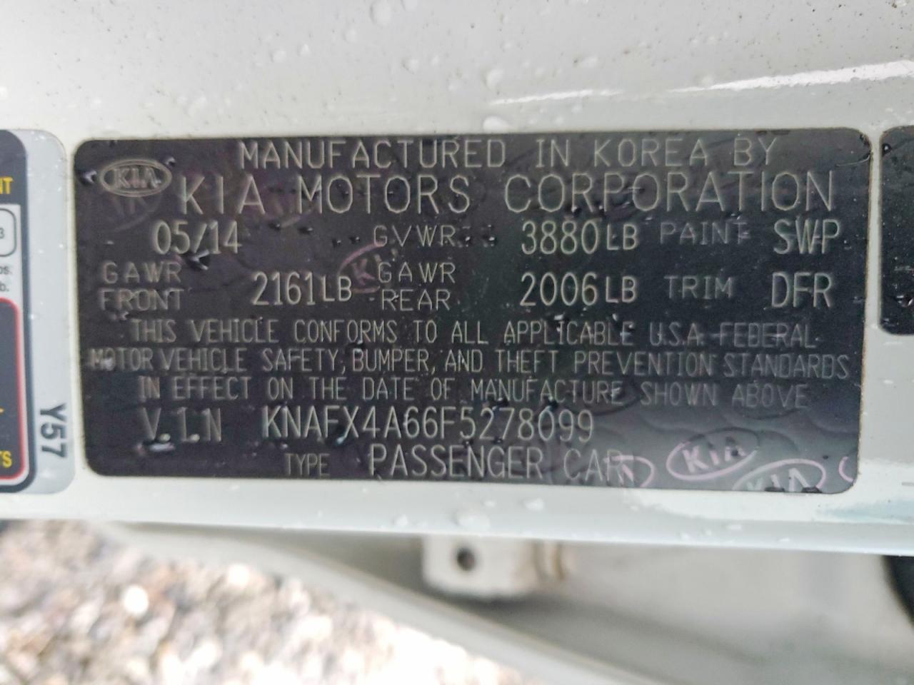 2015 KIA FORTE LX photo 12