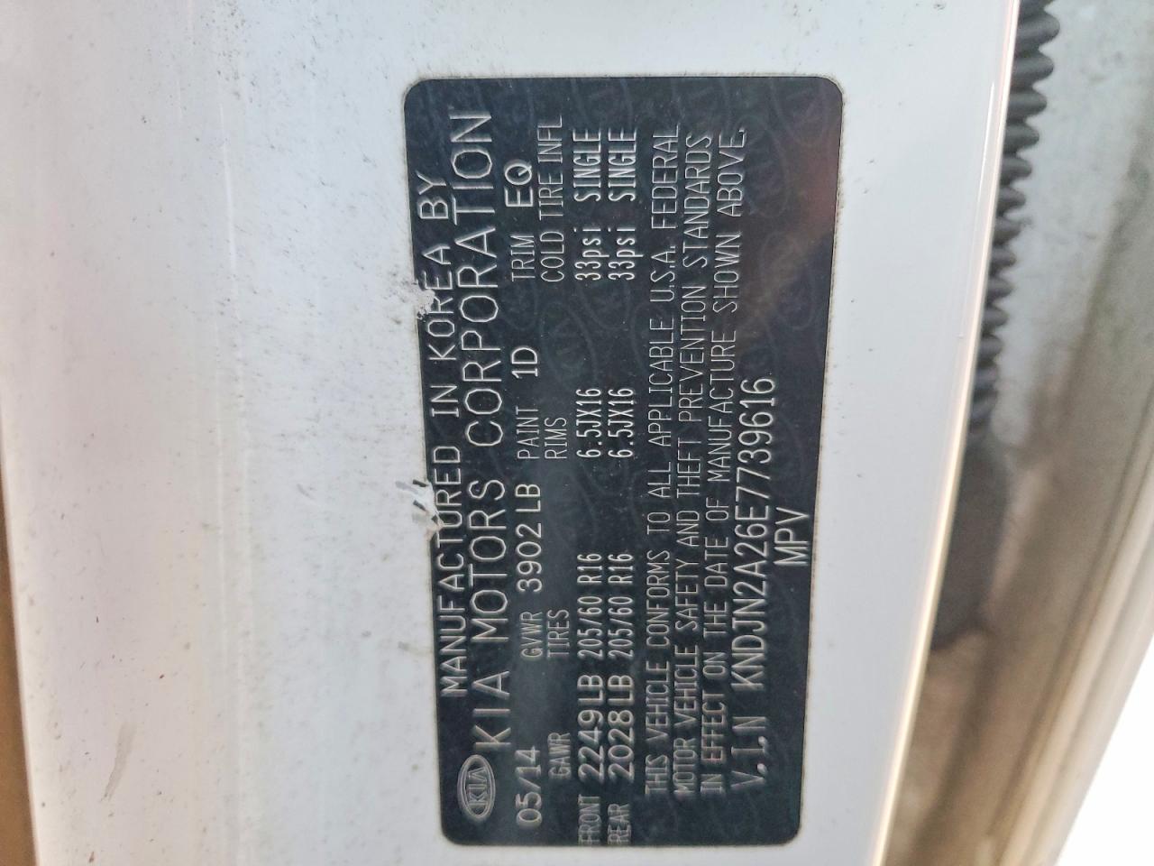 2014 KIA SOUL BASE photo 13