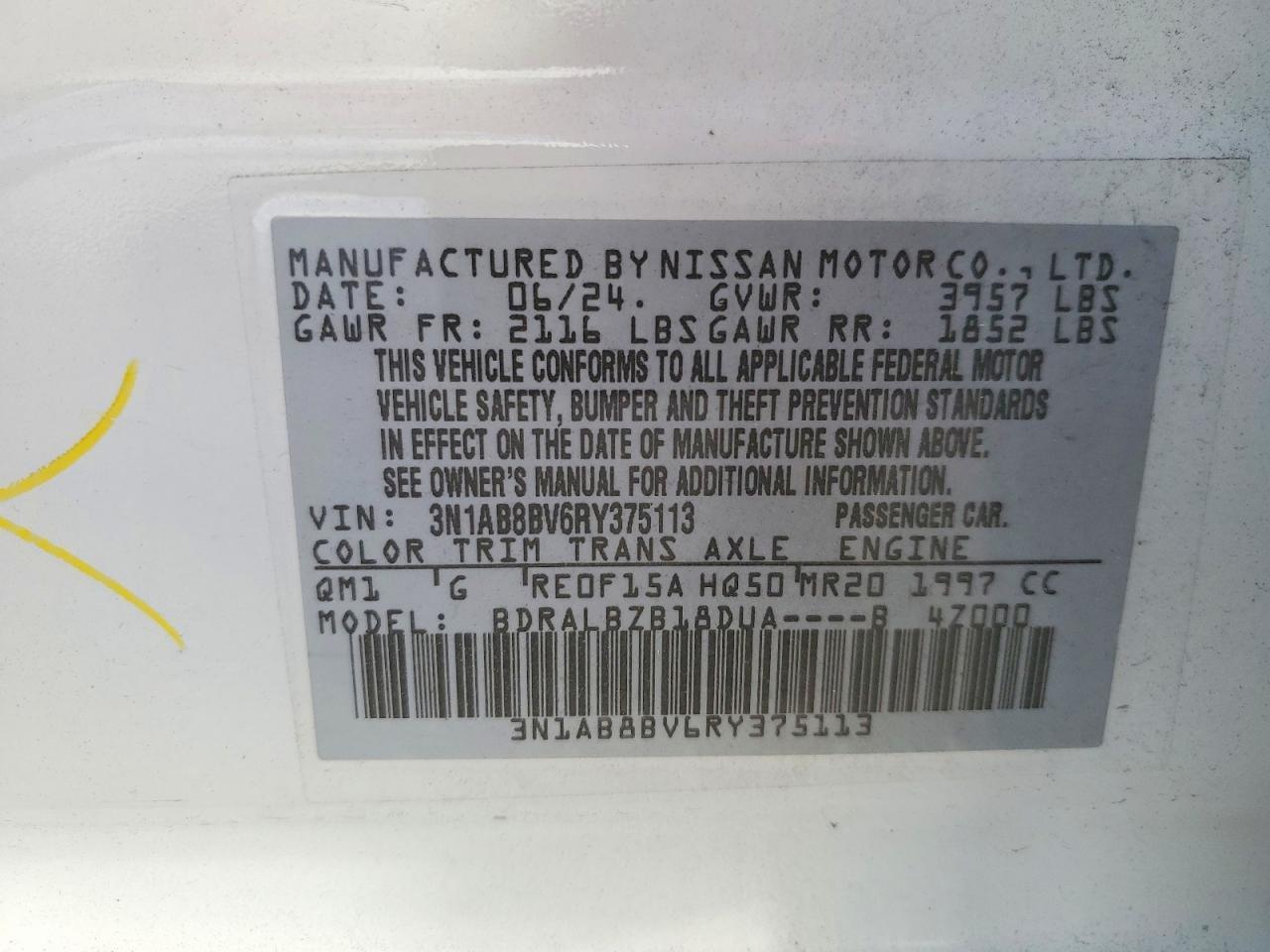 2024 NISSAN SENTRA S photo 12