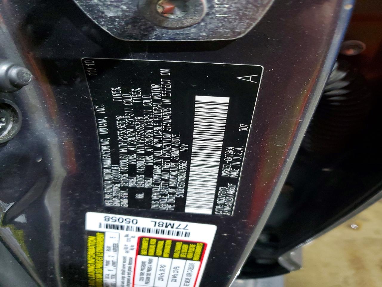 2011 TOYOTA SEQUOIA SR5 photo 13