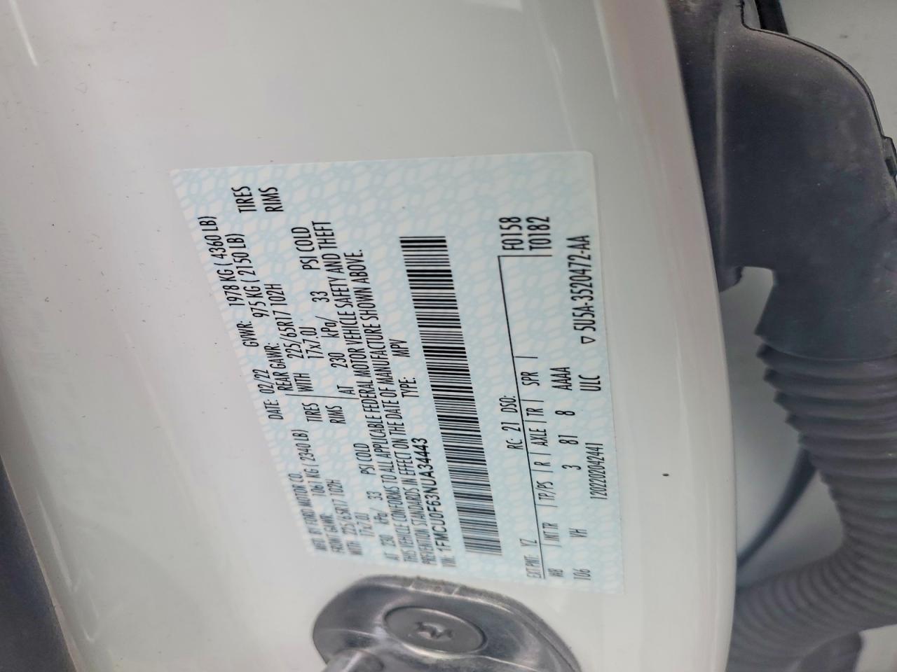 2022 FORD ESCAPE S photo 37