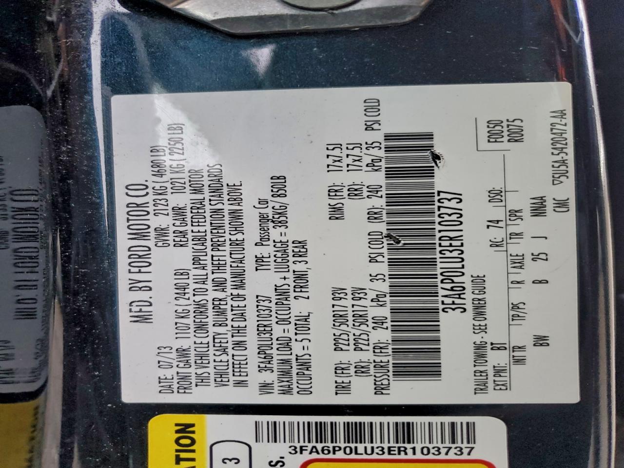 2014 FORD FUSION SE HYBRID photo 25
