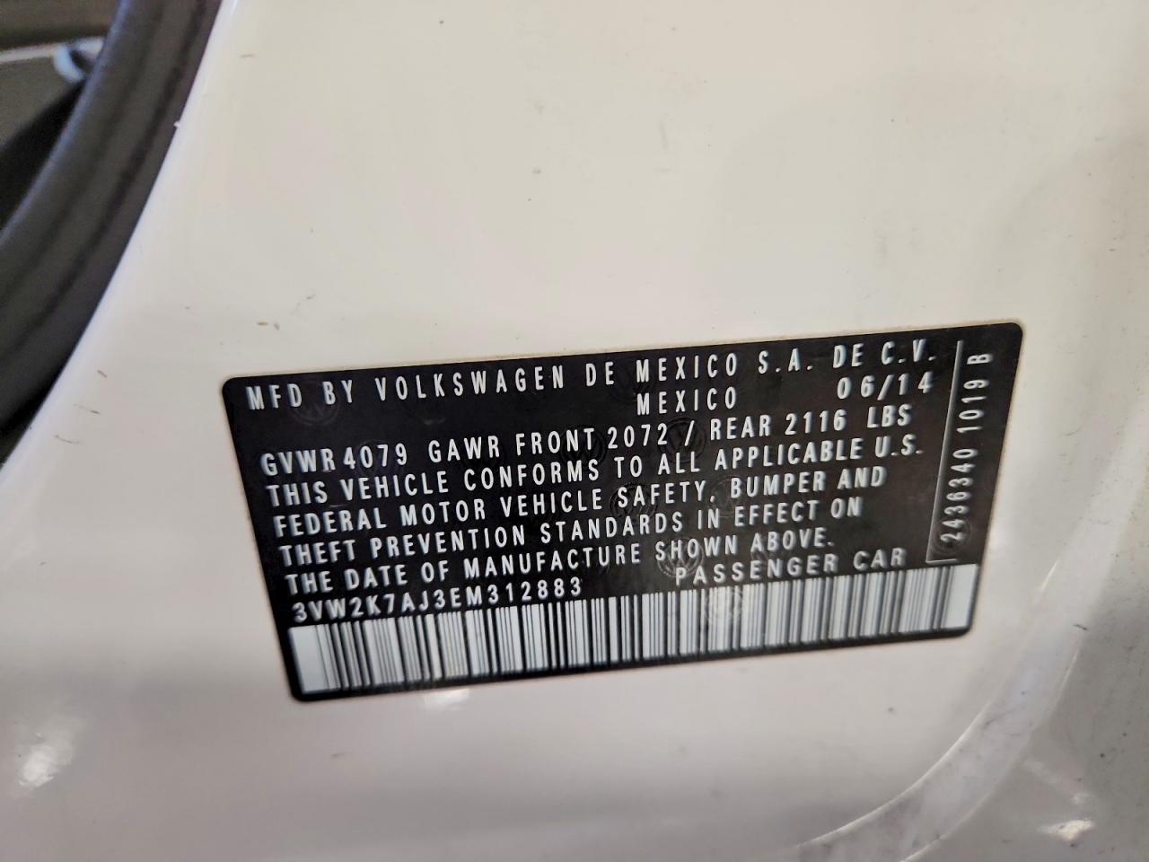 2014 VOLKSWAGEN JETTA BASE photo 25