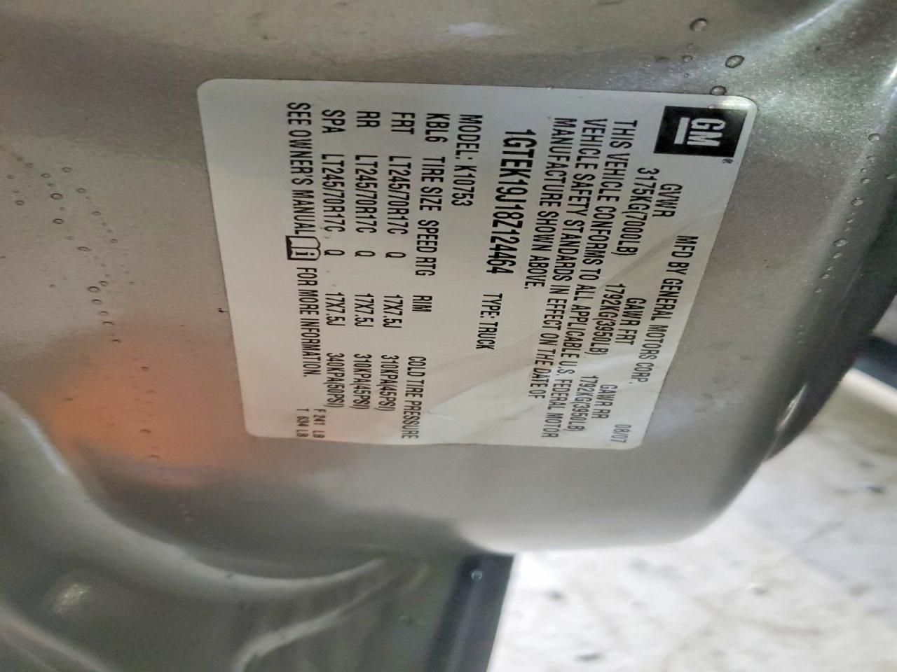 2008 GMC SIERRA K1500 photo 12