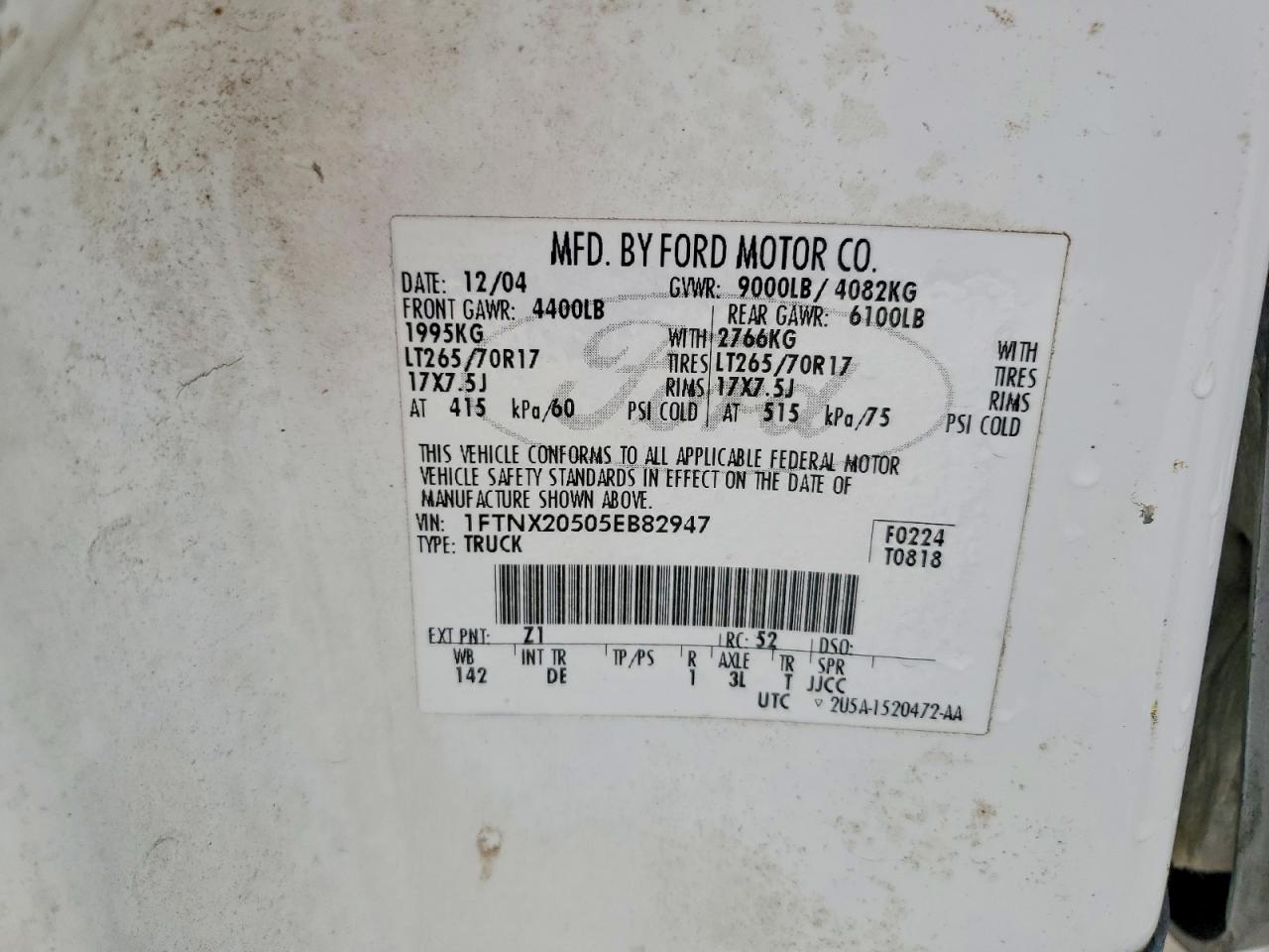 2005 FORD F250 SUPER DUTY photo 23