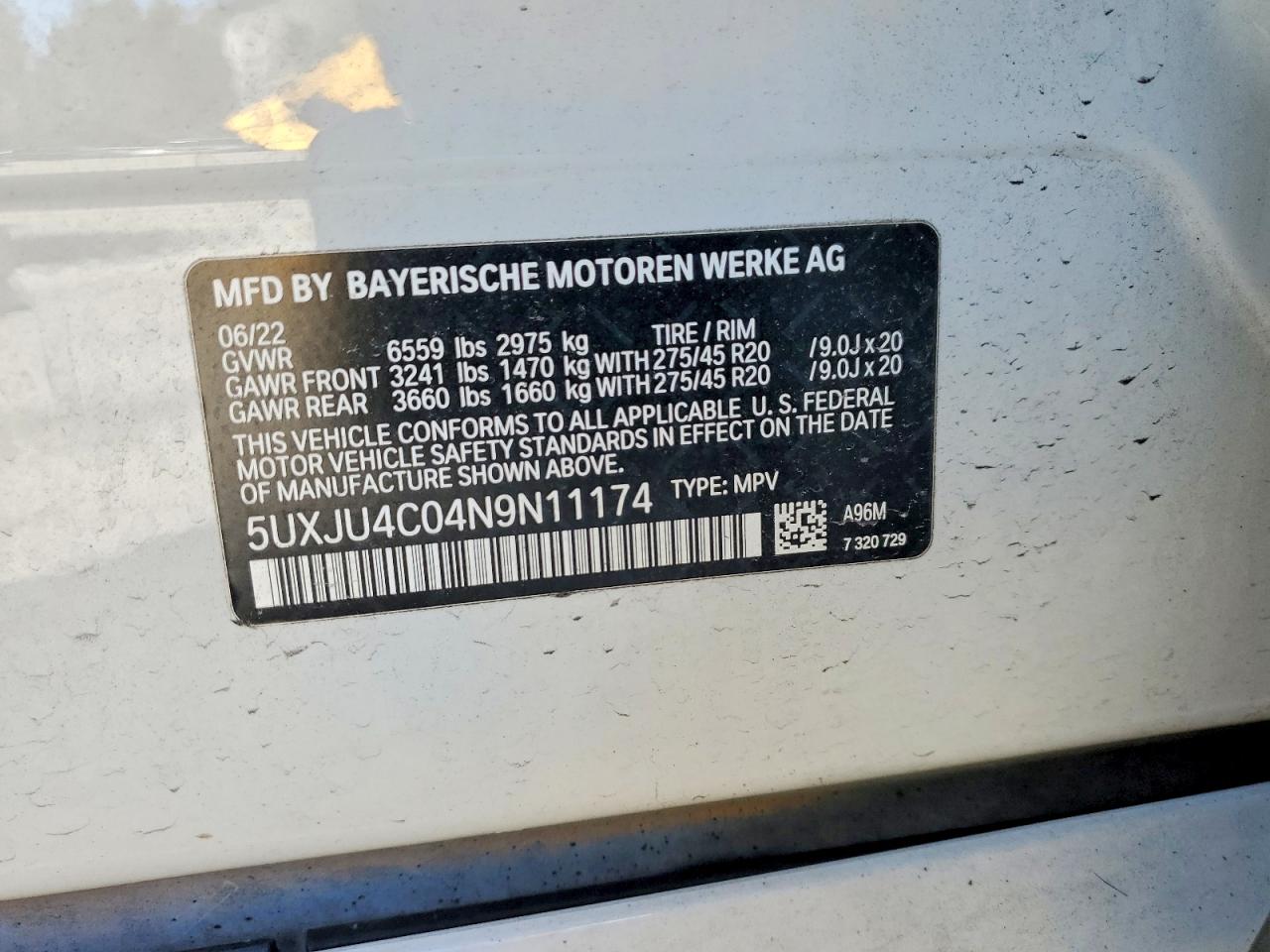 2022 BMW X5 M50I photo 13