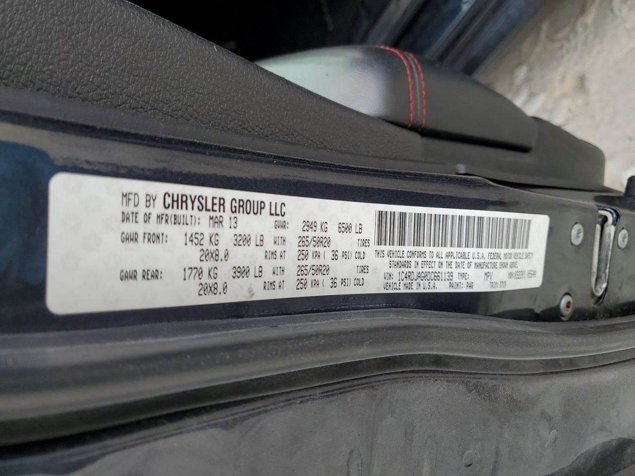 2013 DODGE DURANGO SXT photo 13