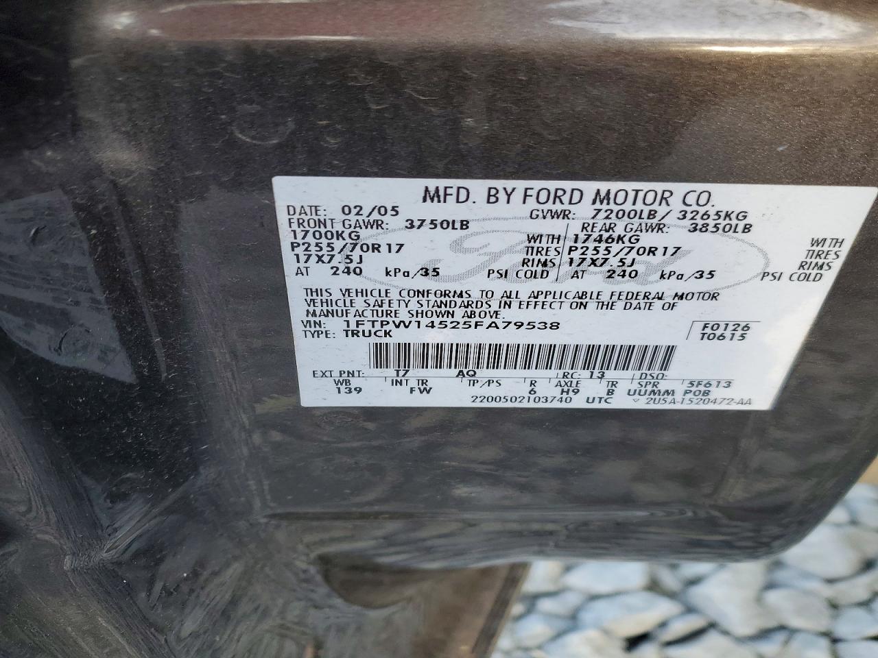 2005 FORD F150 SUPERCREW photo 12