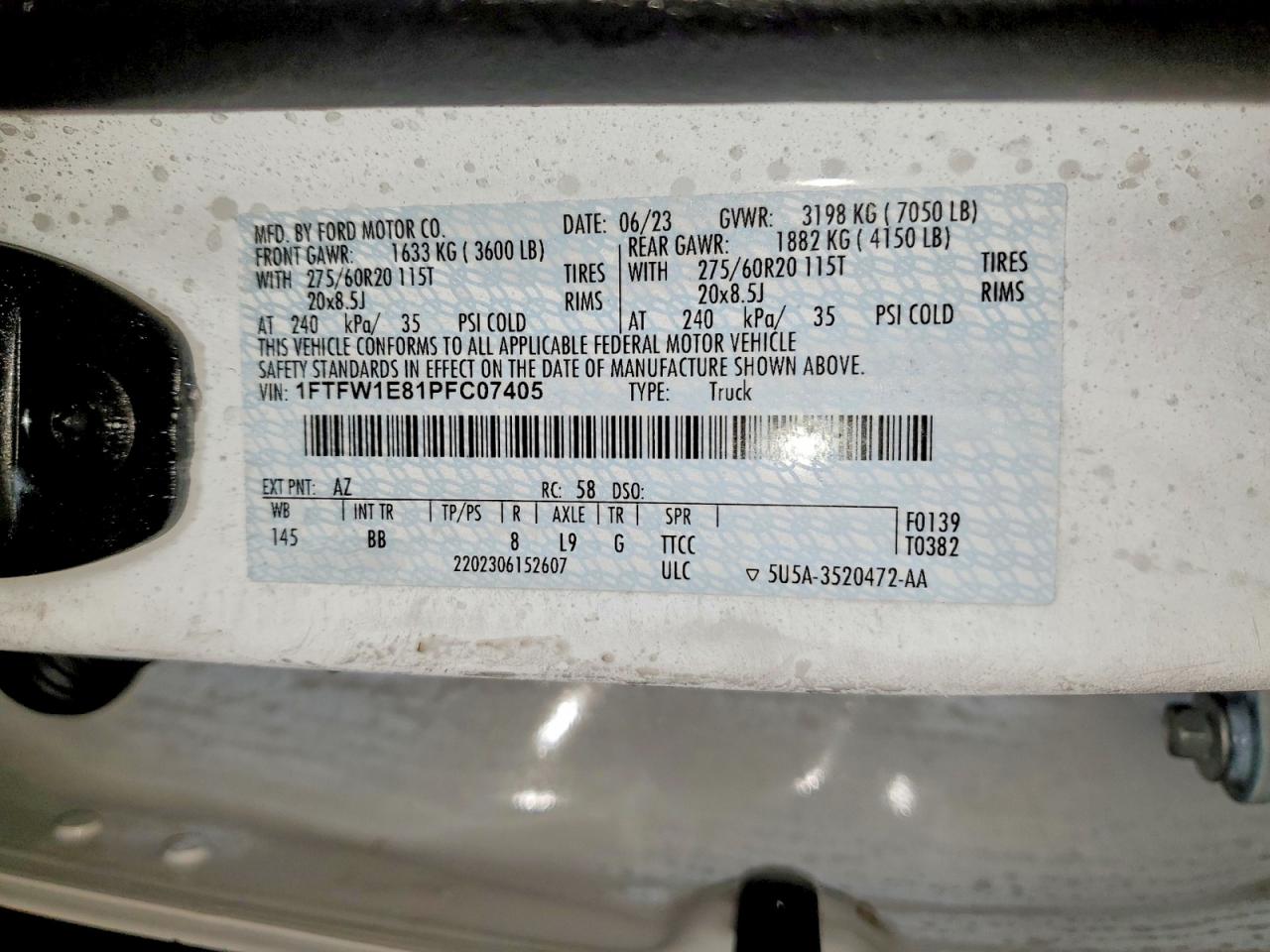 2023 FORD F150 SUPERCREW photo 12