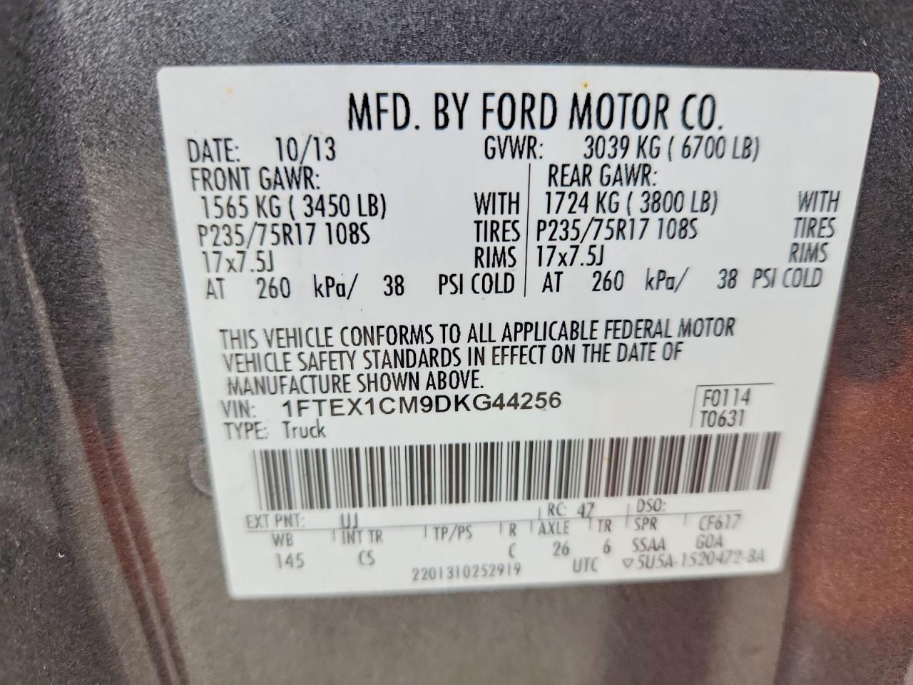 2013 FORD F150 SUPER CAB photo 23