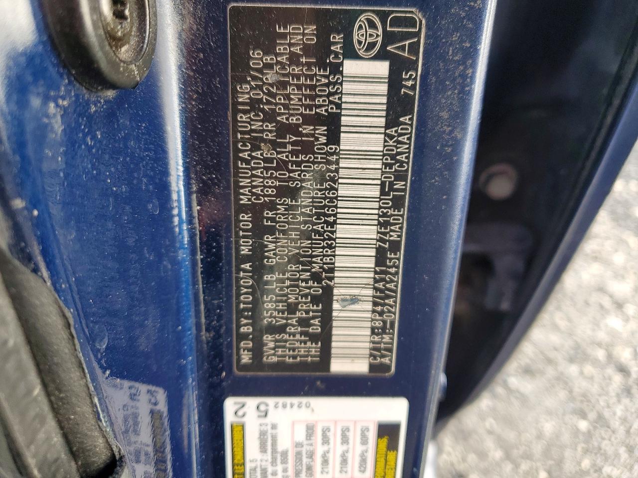 2006 TOYOTA COROLLA CE photo 23