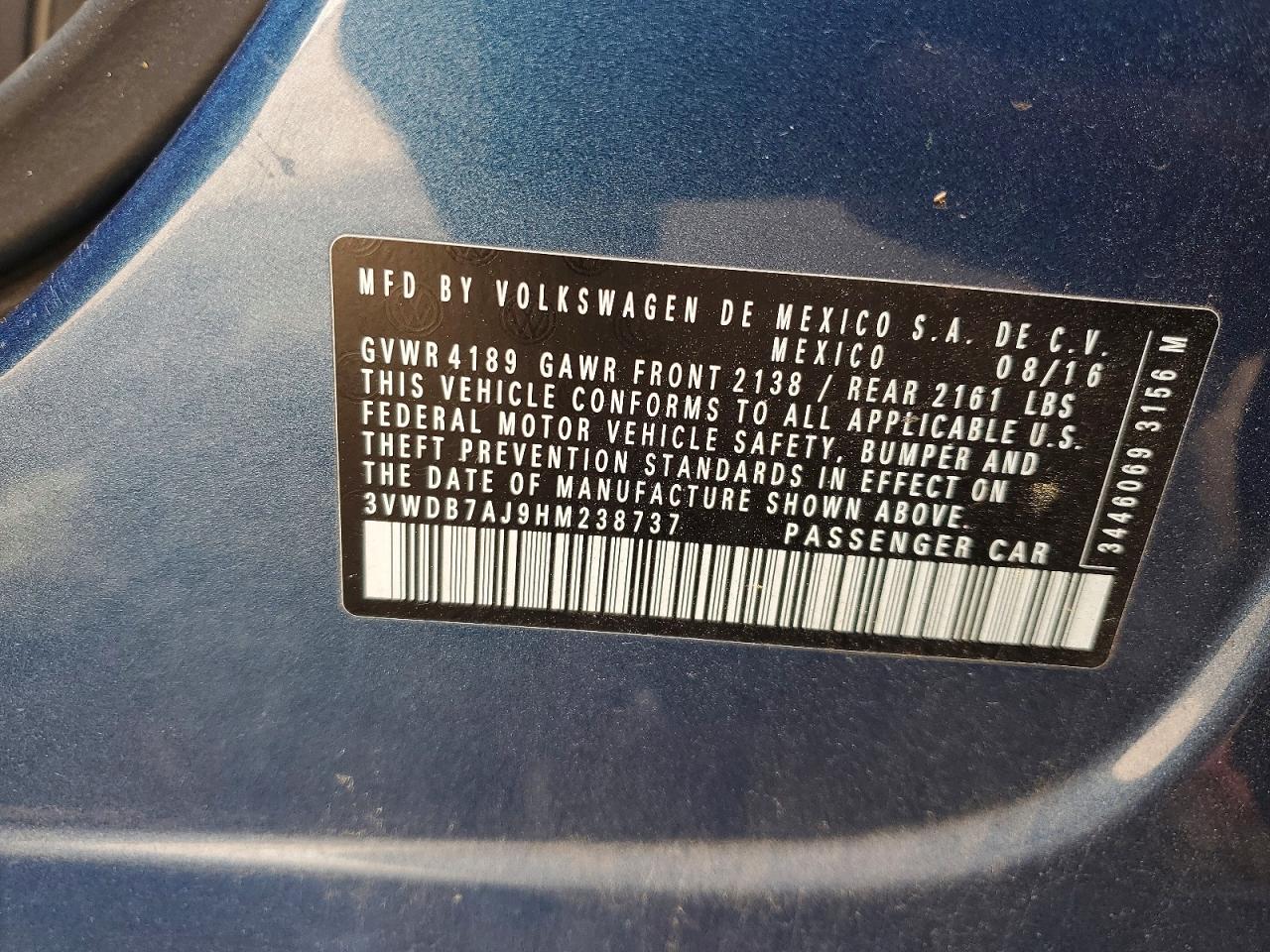 2017 VOLKSWAGEN JETTA SE photo 12