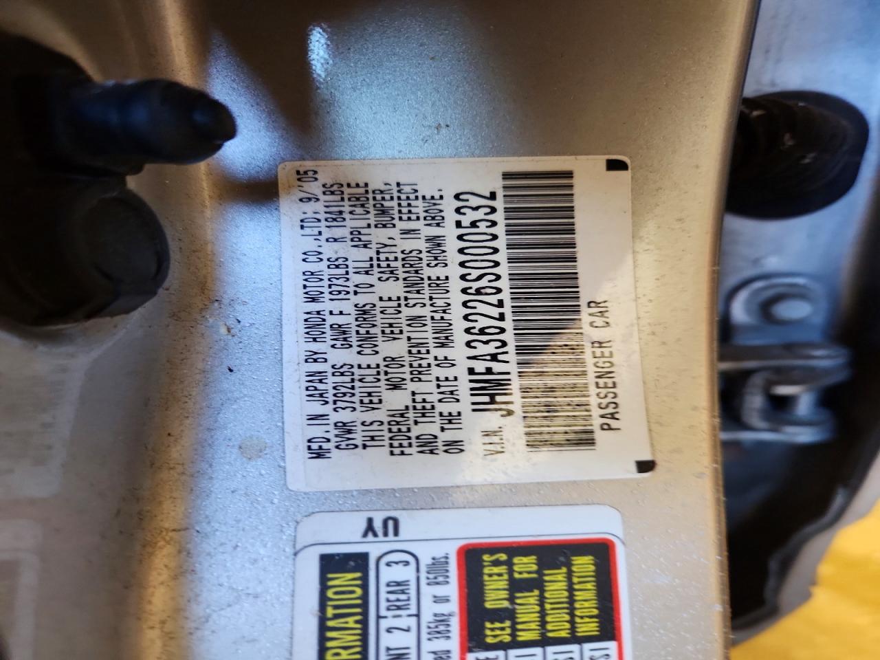 2006 HONDA CIVIC HYBRID photo 12