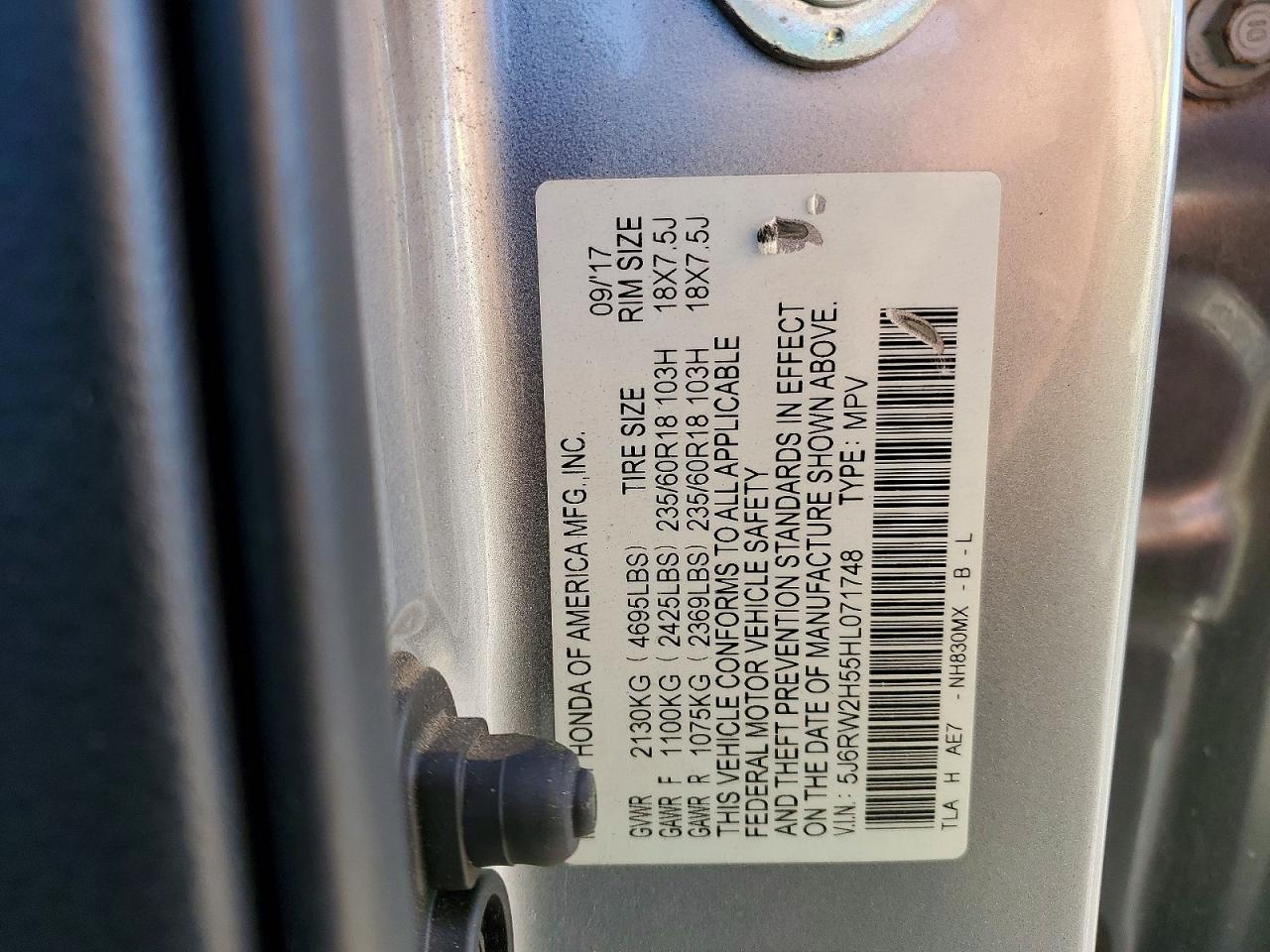2017 HONDA CR-V EX photo 14