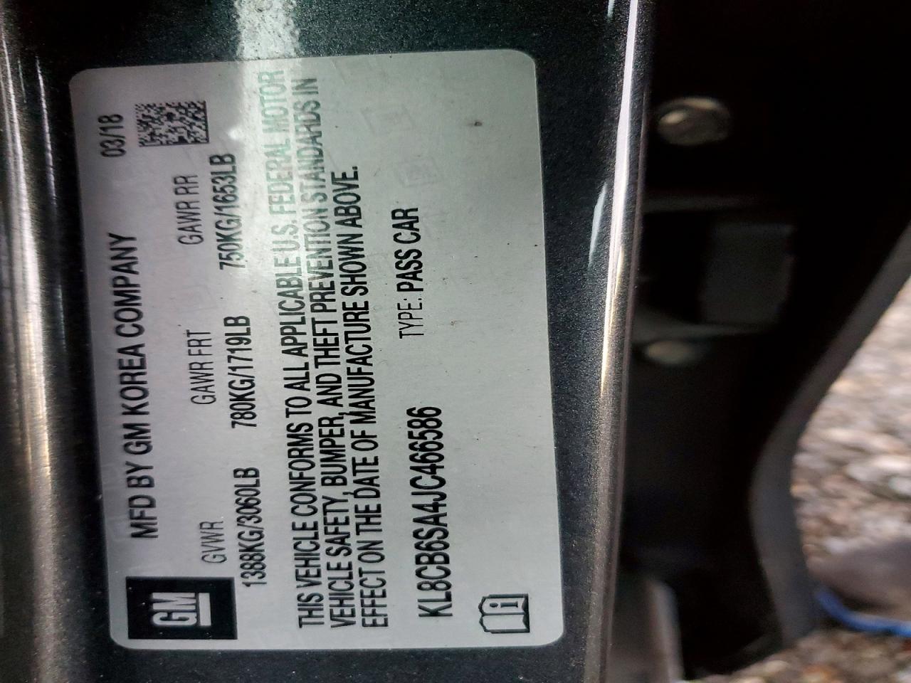 2018 CHEVROLET SPARK LS photo 12