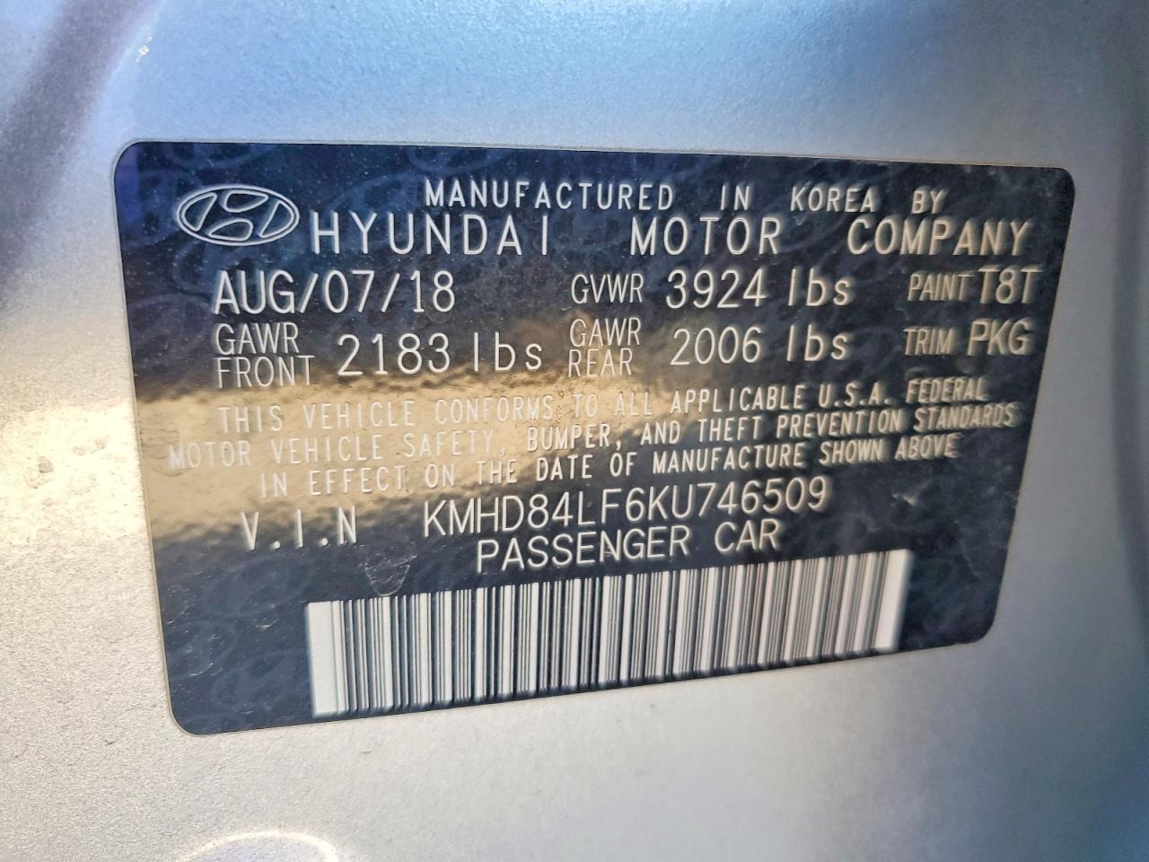 2019 HYUNDAI ELANTRA SEL photo 34
