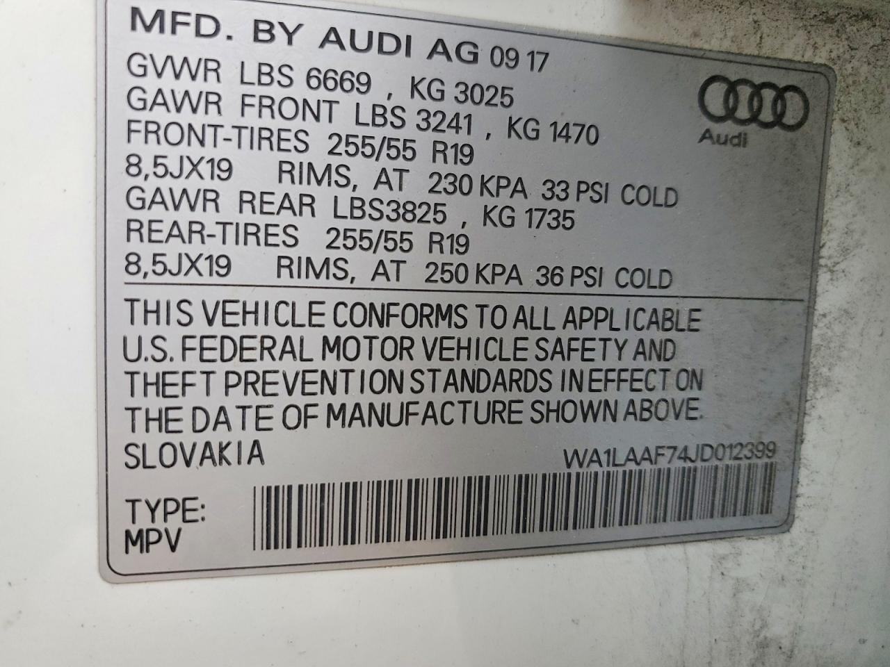 2018 AUDI Q7 PREMIUM PLUS photo 13