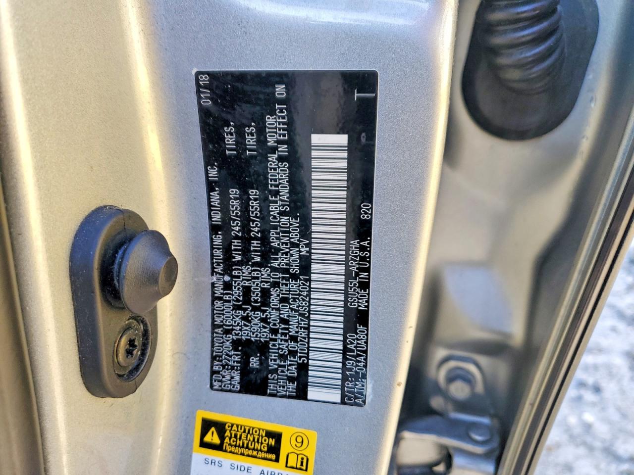 2018 TOYOTA HIGHLANDER LIMITED photo 13