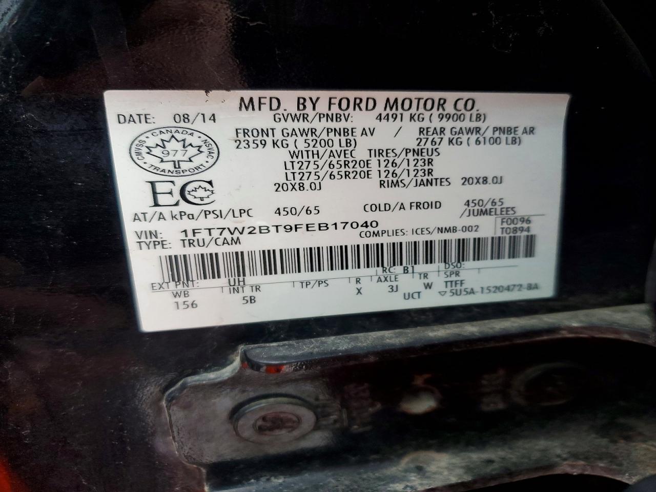 2015 FORD F250 SUPER DUTY photo 12