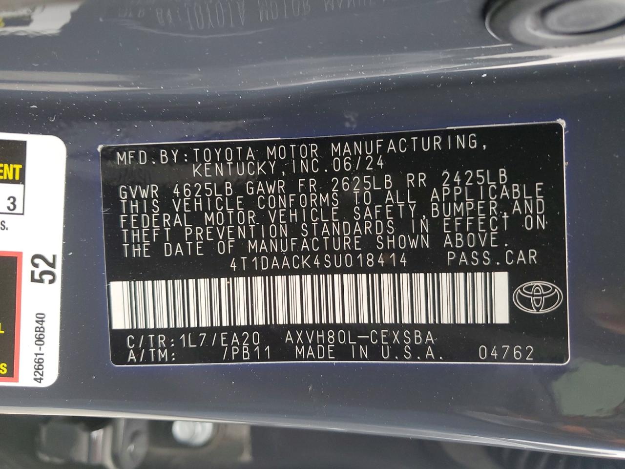 2025 TOYOTA CAMRY XSE photo 12
