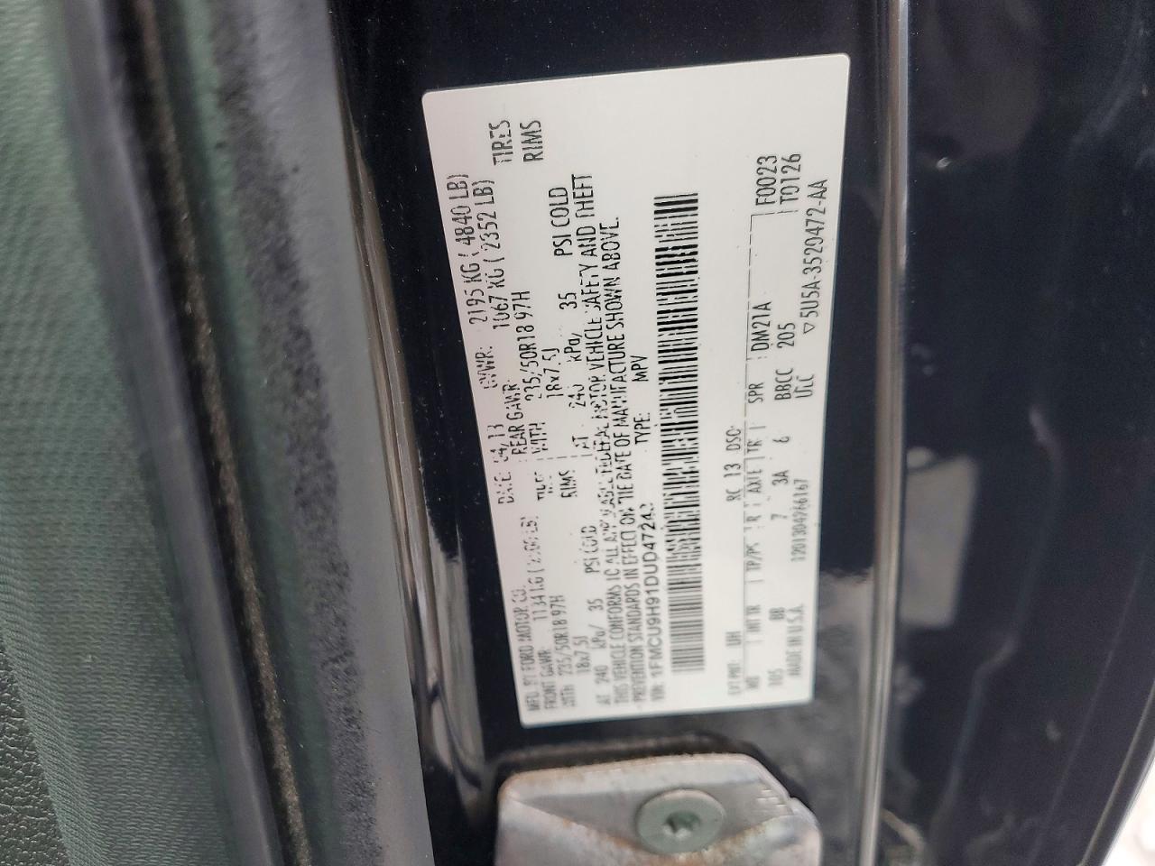 2013 FORD ESCAPE SEL photo 13