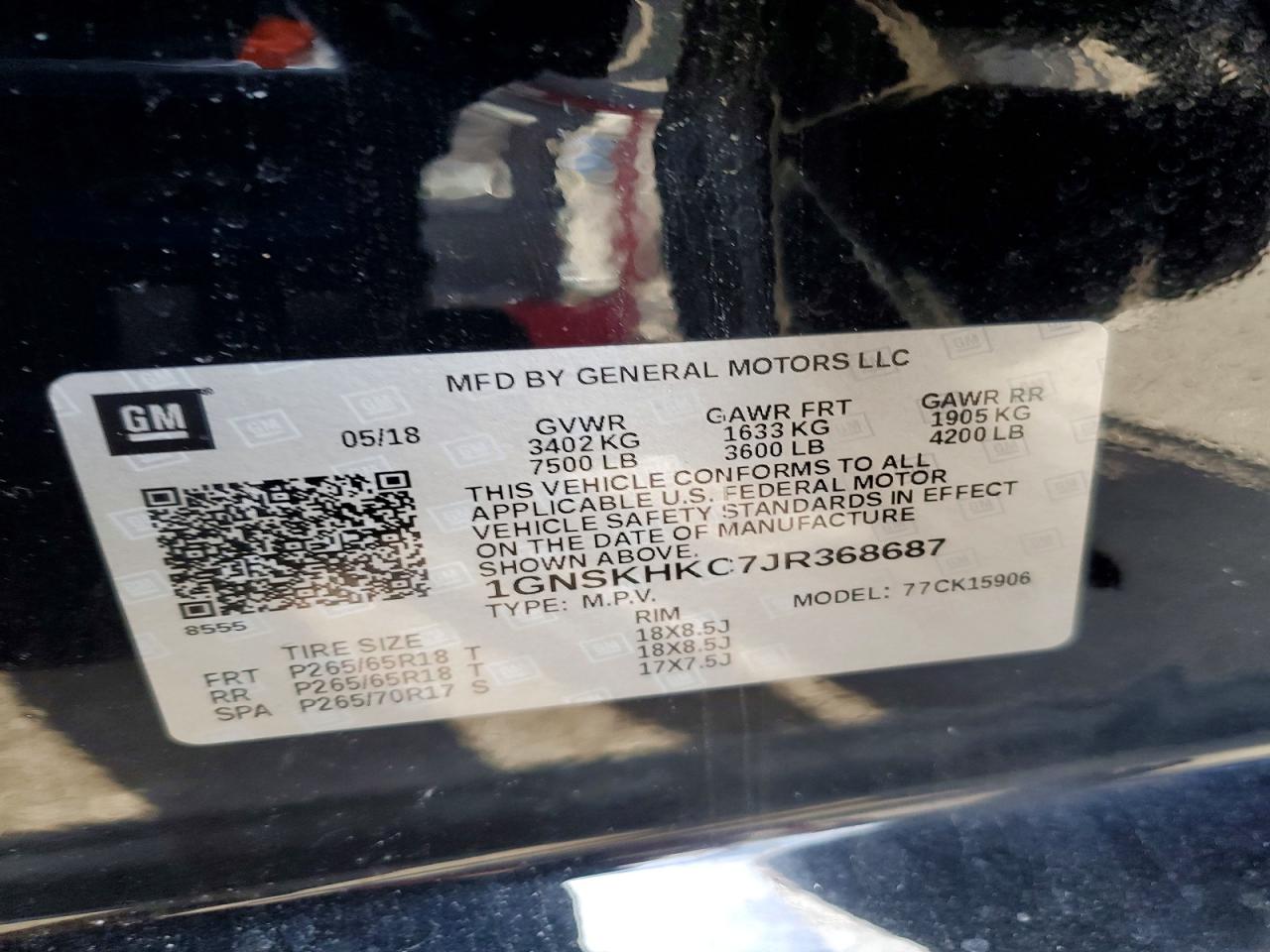 2018 CHEVROLET SUBURBAN K1500 LT photo 40