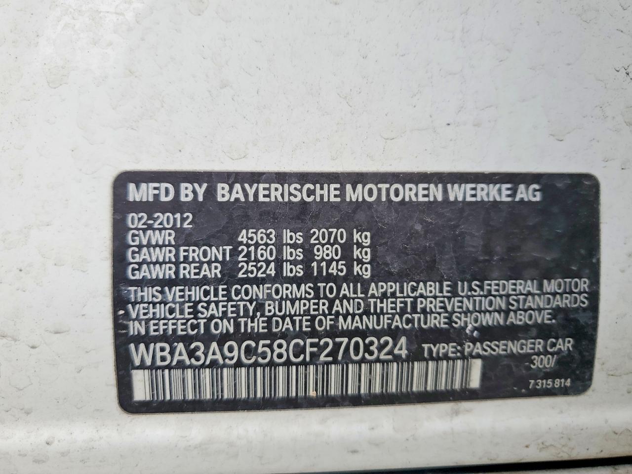 2012 BMW 335 I photo 23