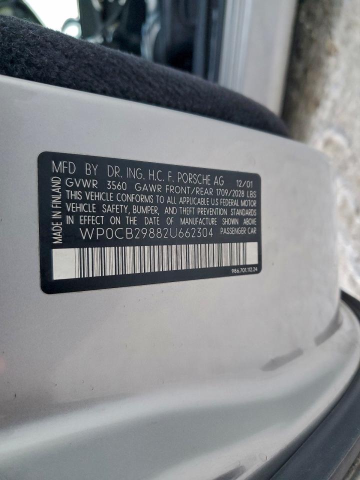 2002 PORSCHE BOXSTER S photo 12