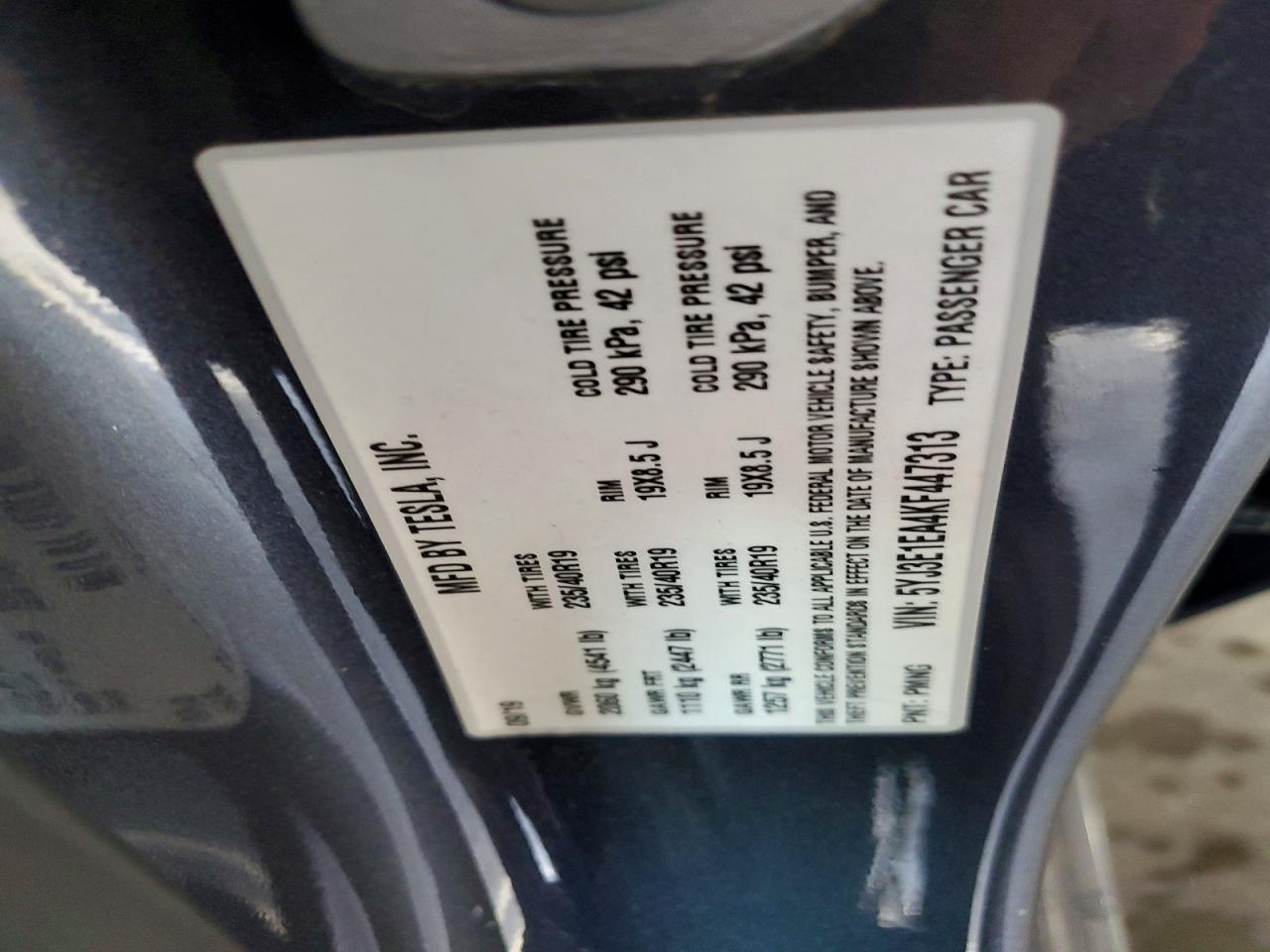 2019 TESLA MODEL 3 photo 12