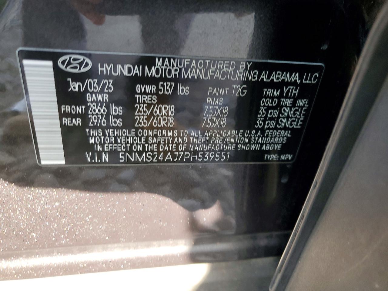 2023 HYUNDAI SANTA FE SEL photo 13