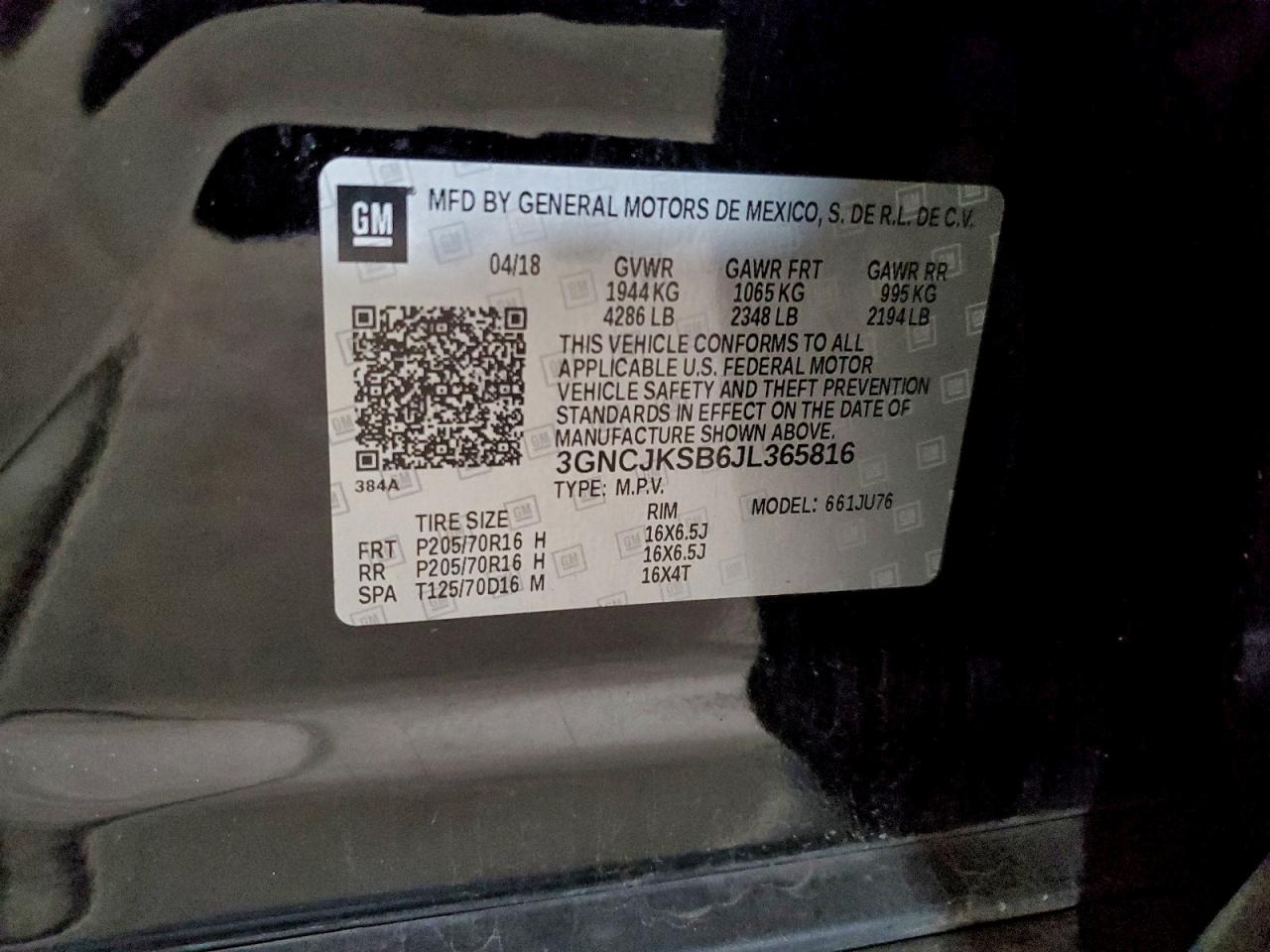 2018 CHEVROLET TRAX LS photo 23