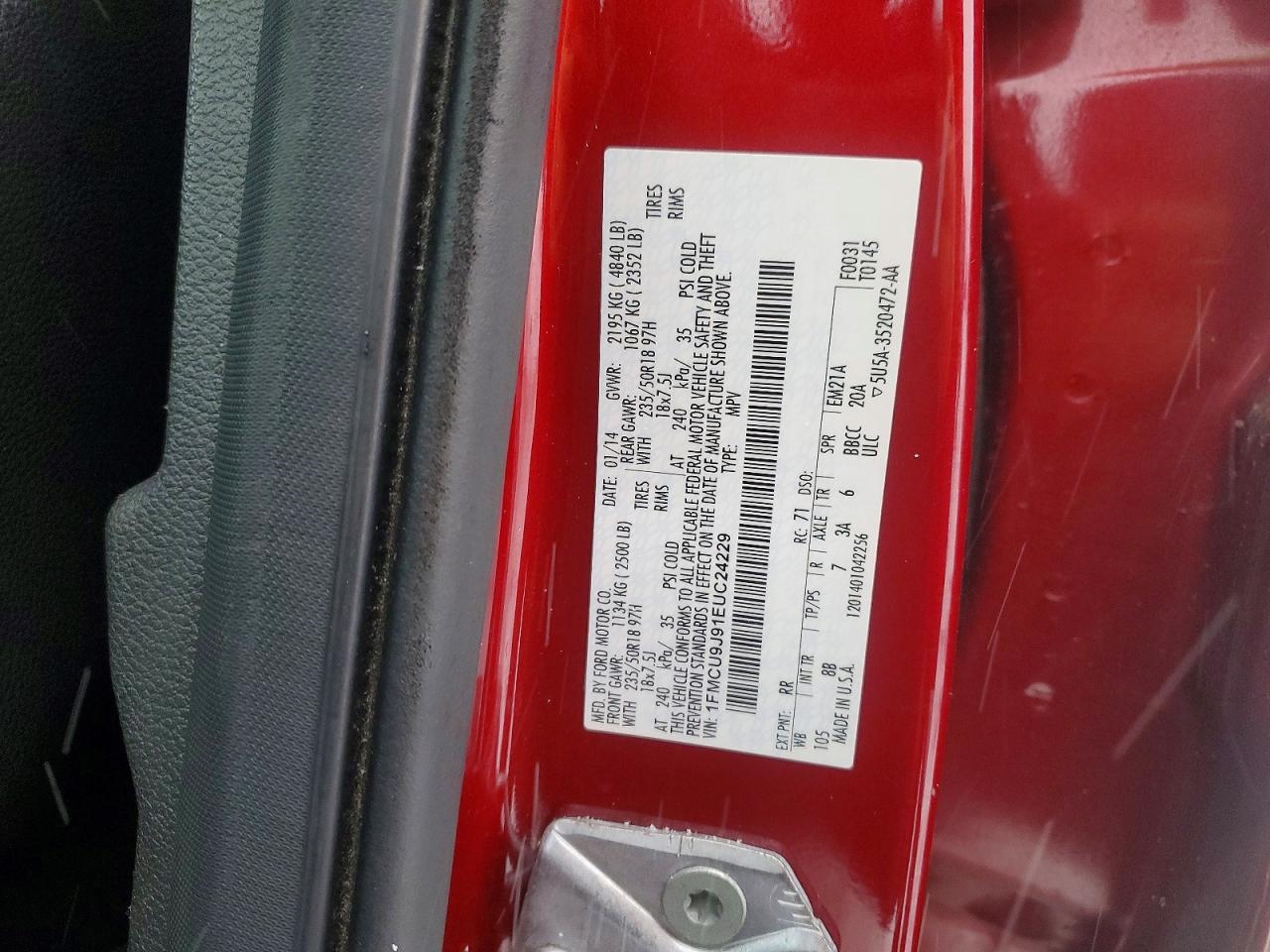 2014 FORD ESCAPE TITANIUM photo 13