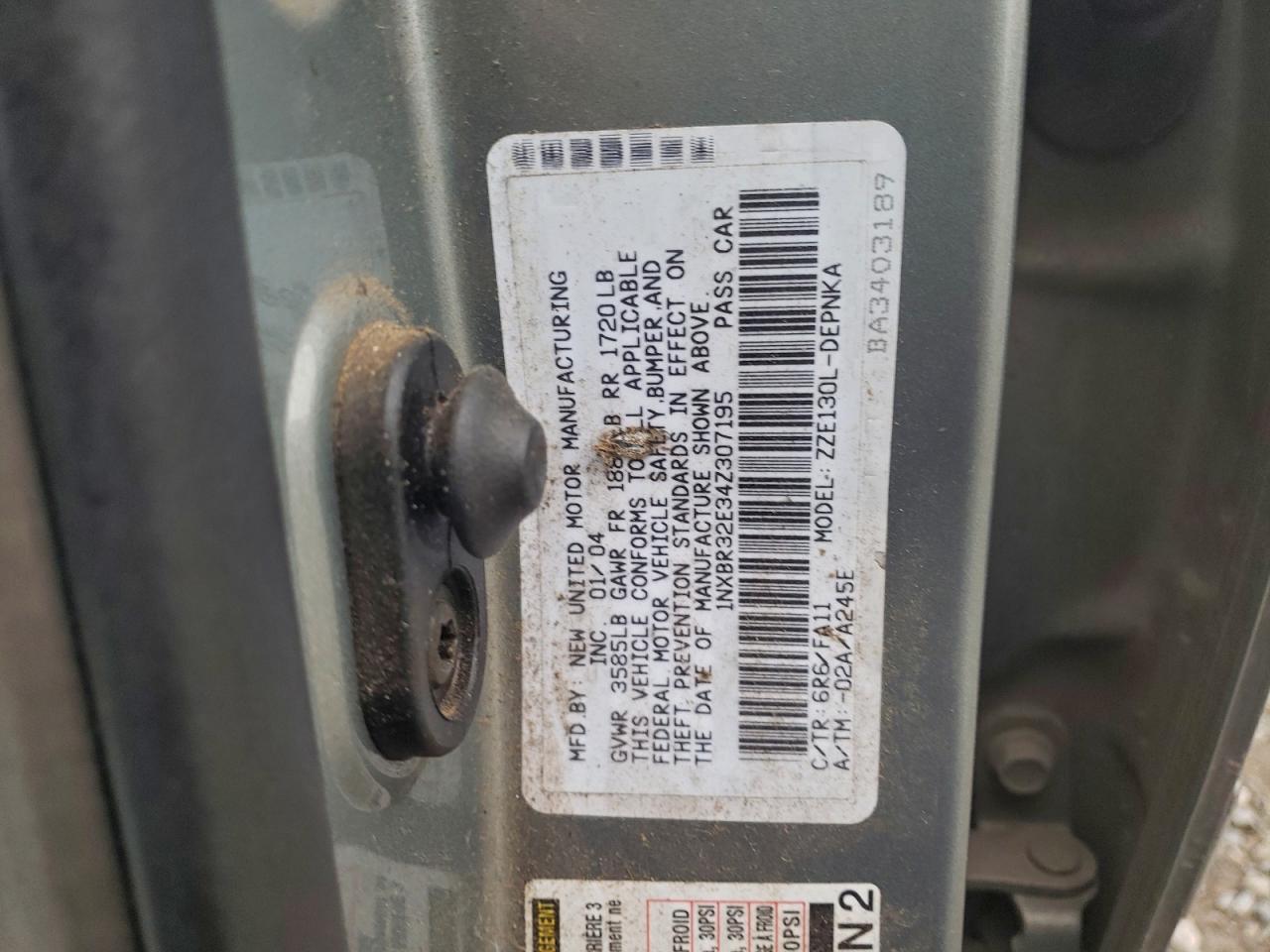2004 TOYOTA COROLLA CE photo 23