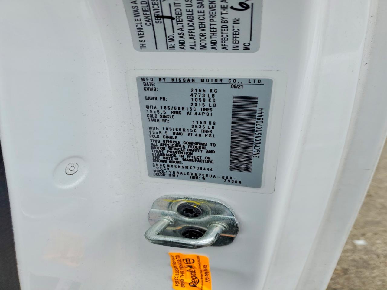 2021 NISSAN NV200 UTILITY / SERVICE VAN photo 12