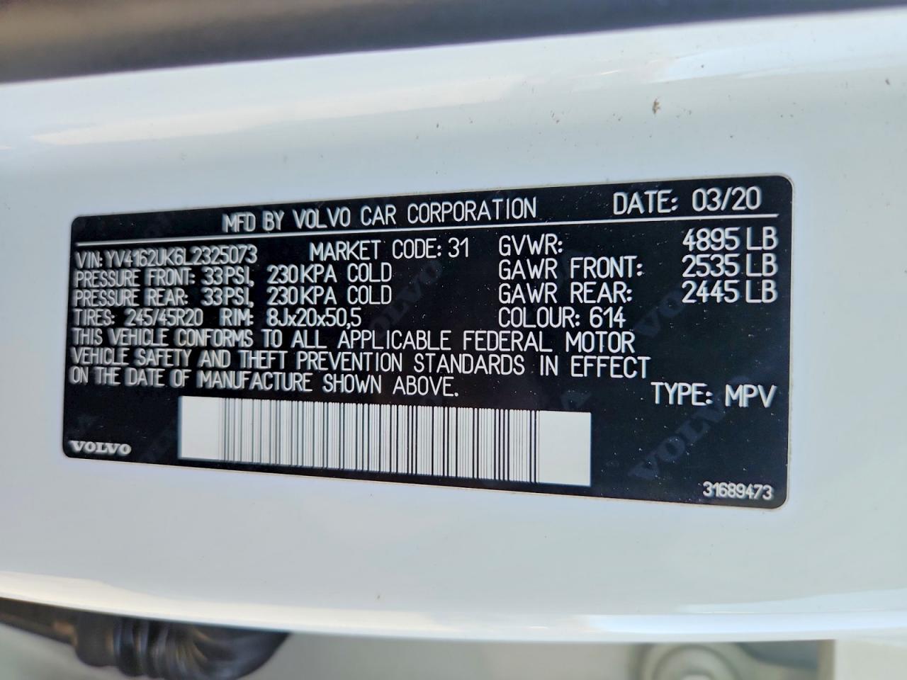2020 VOLVO XC40 T5 MOMENTUM photo 13