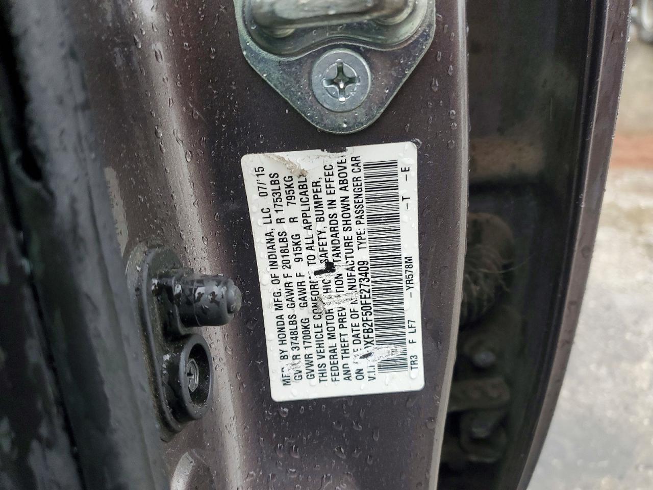 2015 HONDA CIVIC LX photo 12