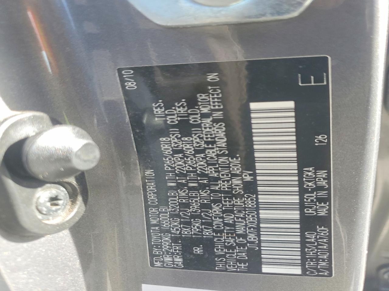 2011 LEXUS GX 460 photo 13
