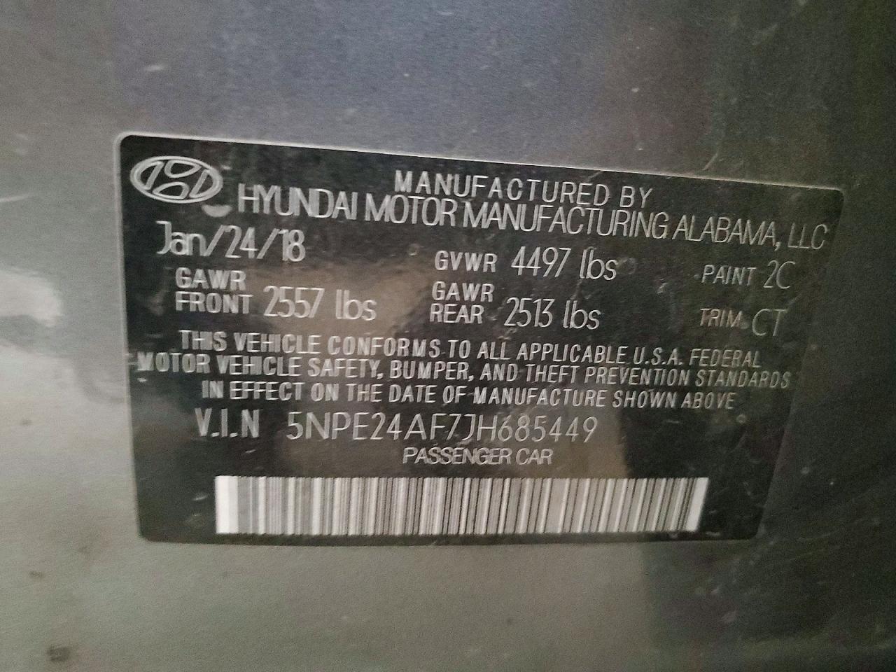 2018 HYUNDAI SONATA SE photo 34