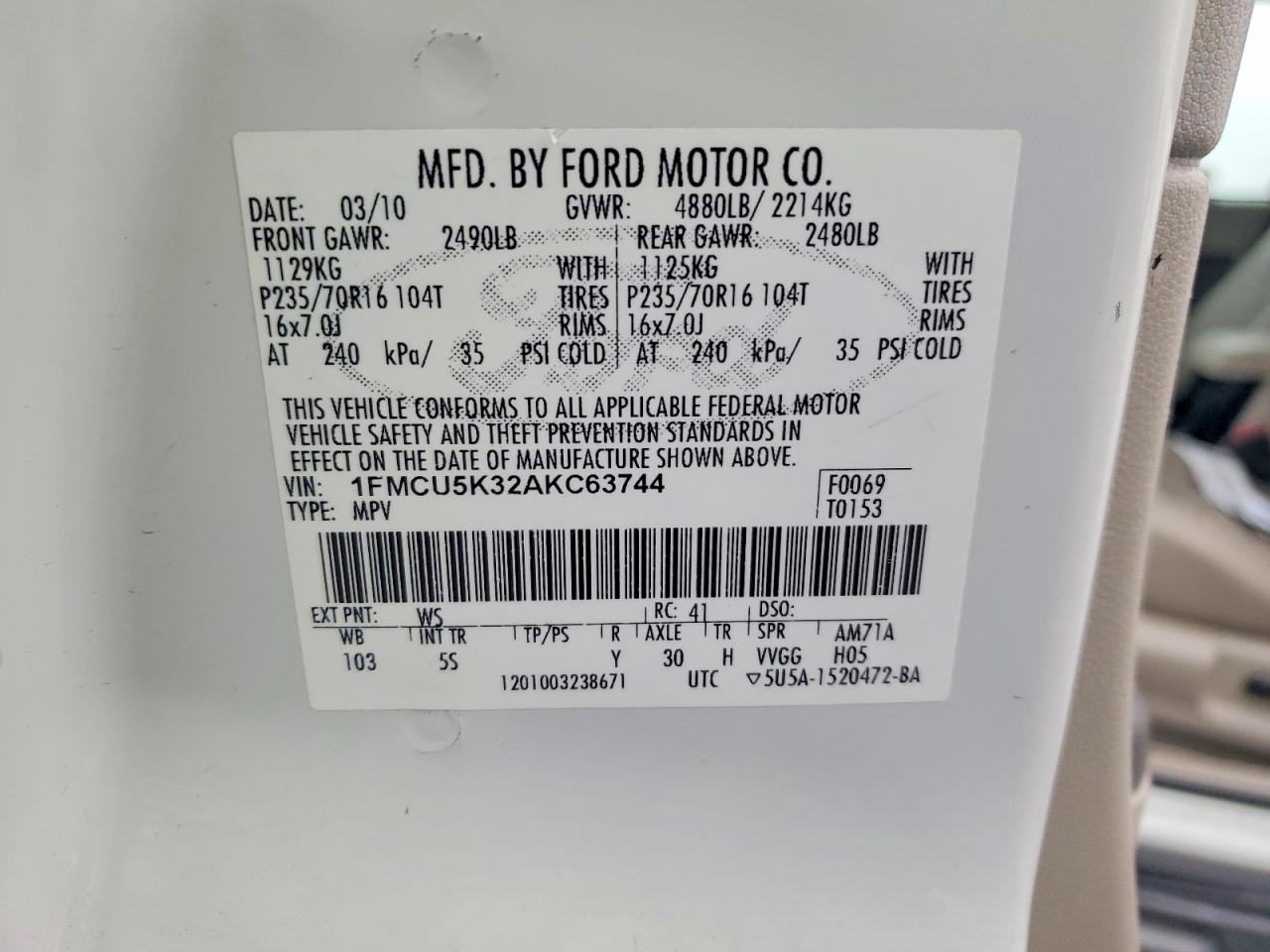 2010 FORD ESCAPE HYBRID photo 40