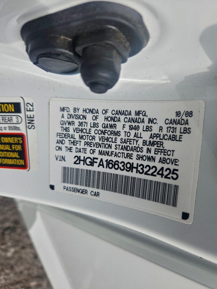 2009 HONDA CIVIC LX-S photo 12