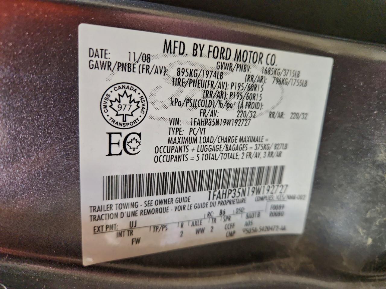 2009 FORD FOCUS SE photo 12