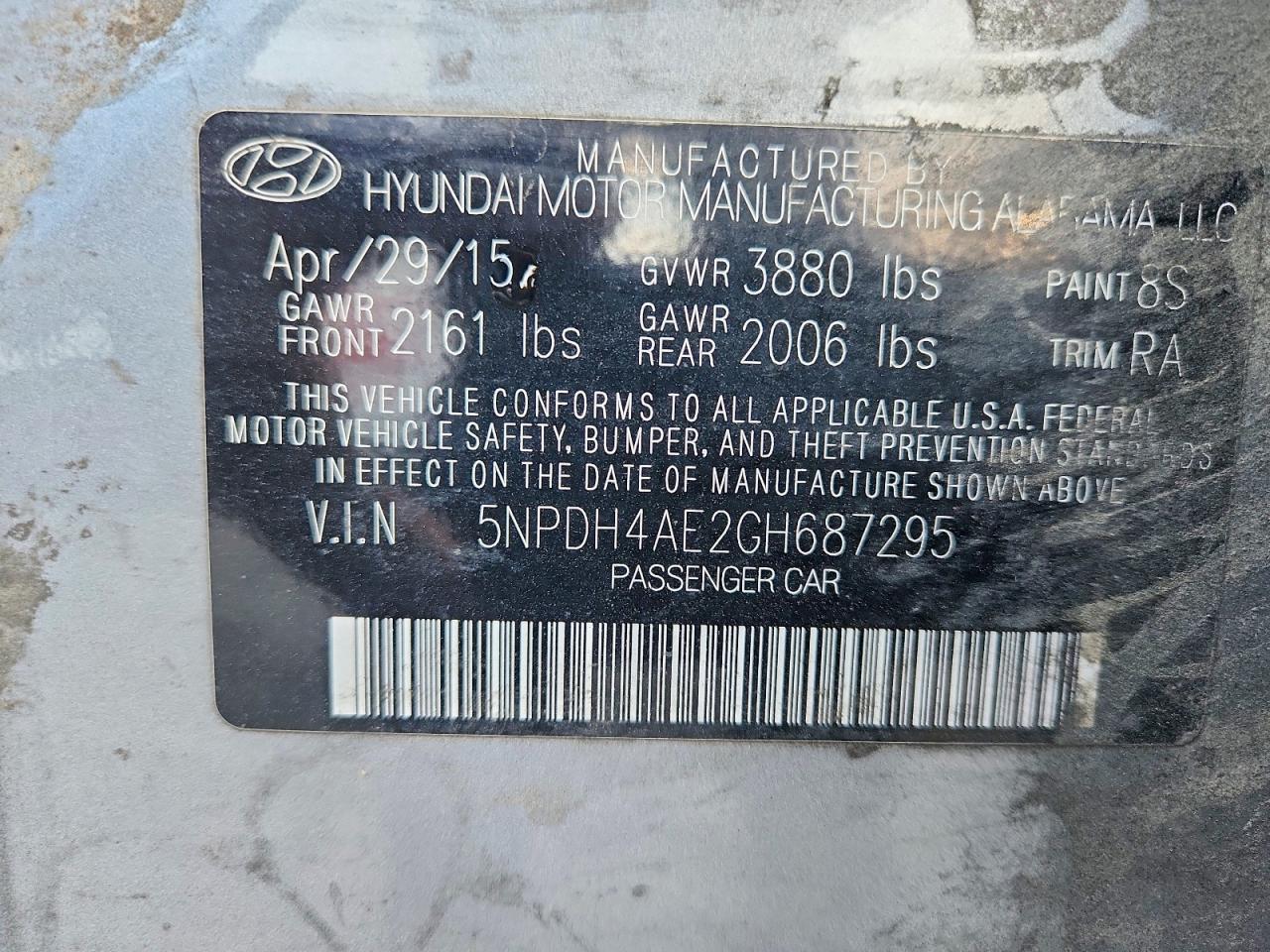 2016 HYUNDAI ELANTRA SE photo 13